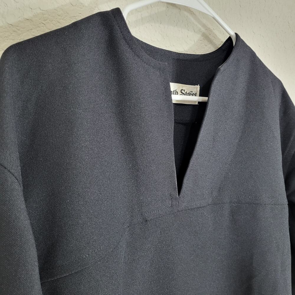 Vintage Top 70s 80s Corinth Street Womens S / M Black Made USA ILGWU Union - Picture 9 of 12